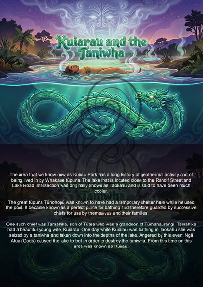 Kuiarau and the Taniwha - Single or Tray A4 Puzzle