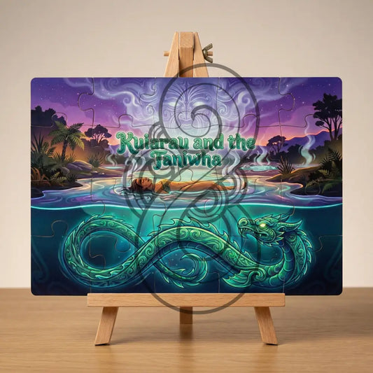 Kuiarau and the Taniwha - Single or Tray A4 Puzzle