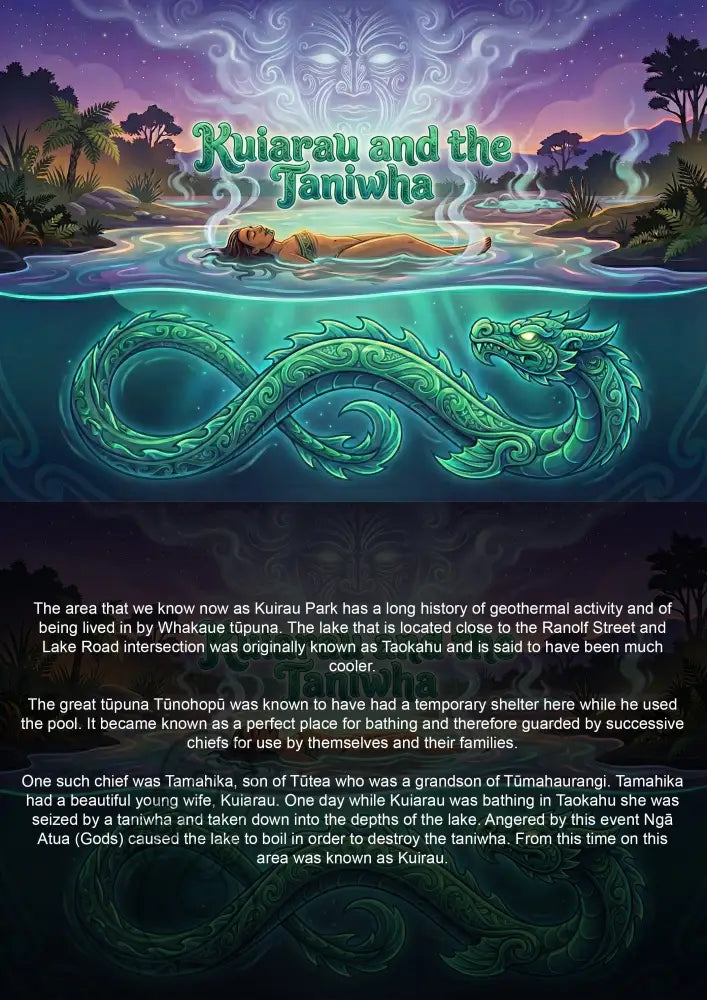 Kuiarau and the Taniwha - Single or Tray A4 Puzzle