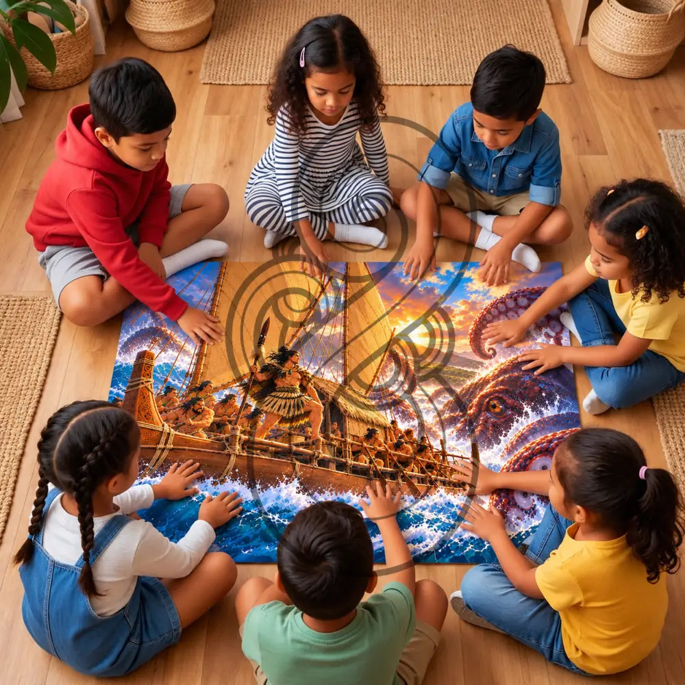Kupe and the Giant Wheke - Floor Puzzle