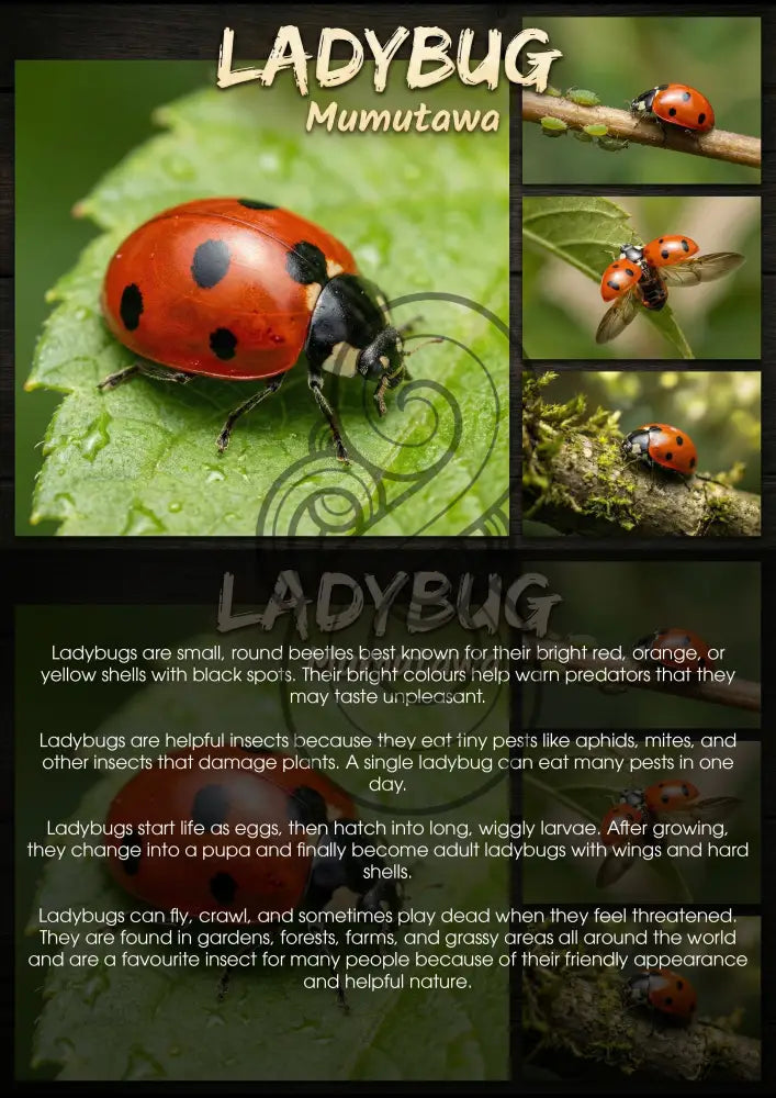 Lady Bug - Single and Image Tray A4 Puzzle