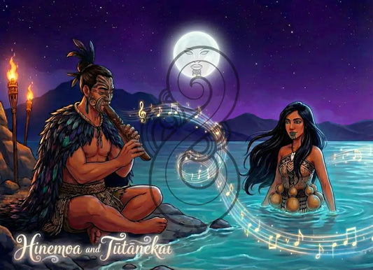 Legend of Hinemoa and Tūtānekai - Poster
