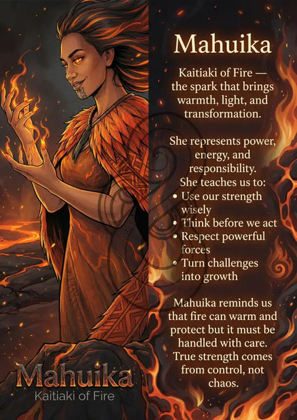 Mahuika - Image with Information - Poster