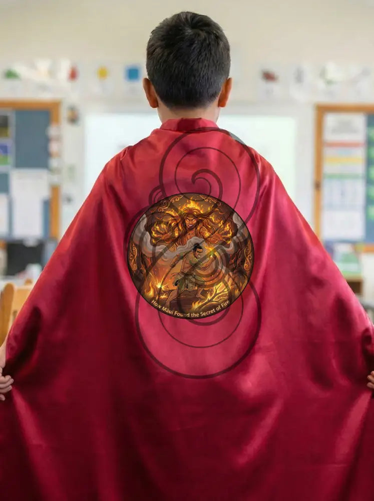 Māui capes - How Māui found the secret of fire