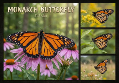 Monarch Butterfly - Single and Image Tray A4 Puzzle