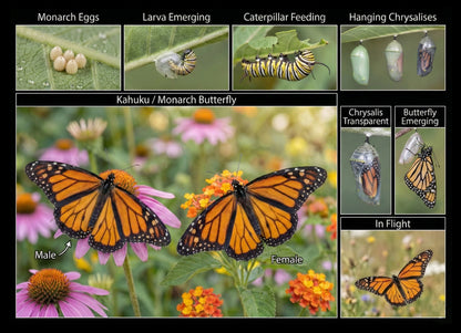 Monarch Butterfly Life cycle - Poster