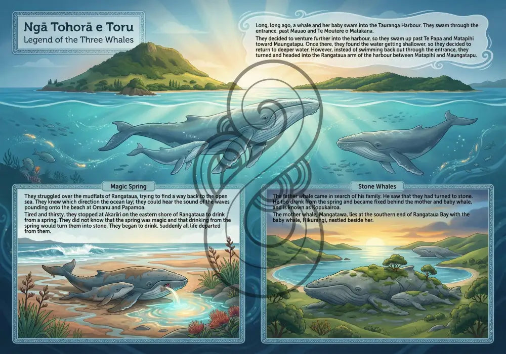 Ngā Tohorā e Toru, Legend of the Three Whales: Floor Puzzle
