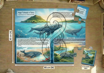 Ngā Tohorā e Toru, Legend of the Three Whales: Floor Puzzle