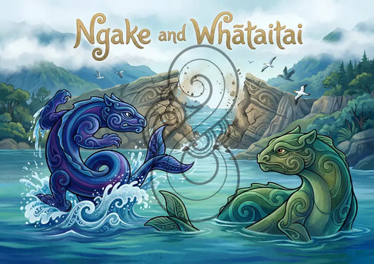 Ngake and Whātaetae - Poster