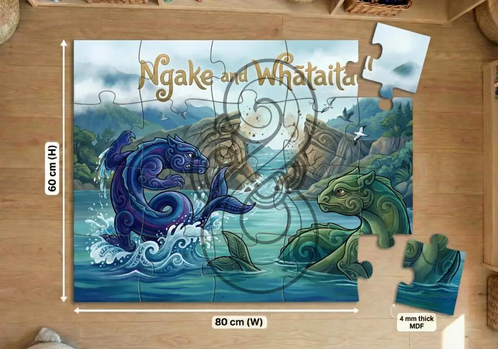 Ngake and Whātaitai: Floor Puzzle