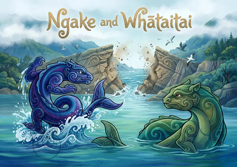 Ngake and Whātaitai: Floor Puzzle