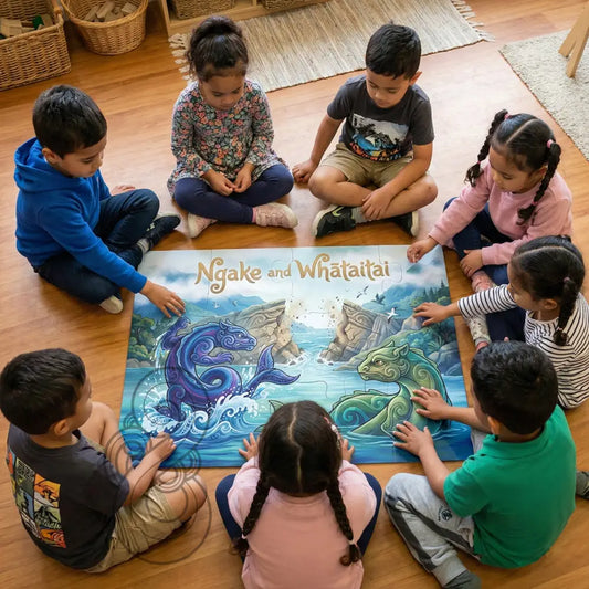 Ngake and Whātaitai: Floor Puzzle