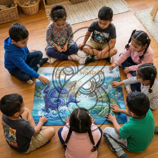 Ngake and Whātaitai: Floor Puzzle