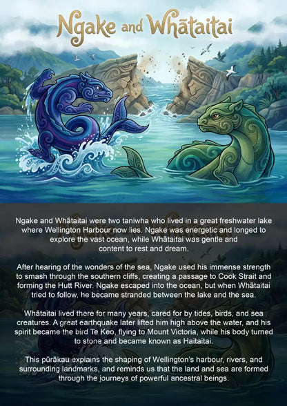 Ngake and Whātaitai - Single or Tray A4 Puzzle