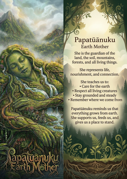 Papatūānuku - Image with Information - Poster