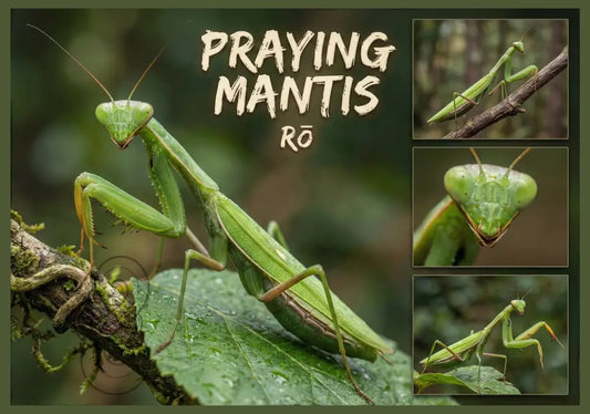 Praying Mantis - Single and Image Tray A4 Puzzle