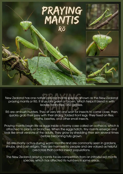 Praying Mantis - Single and Image Tray A4 Puzzle