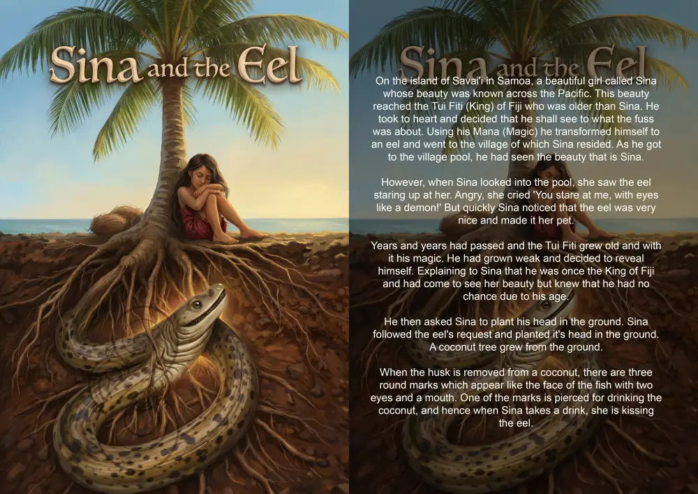 Sina and the Eel - Single or Tray A4 Puzzle