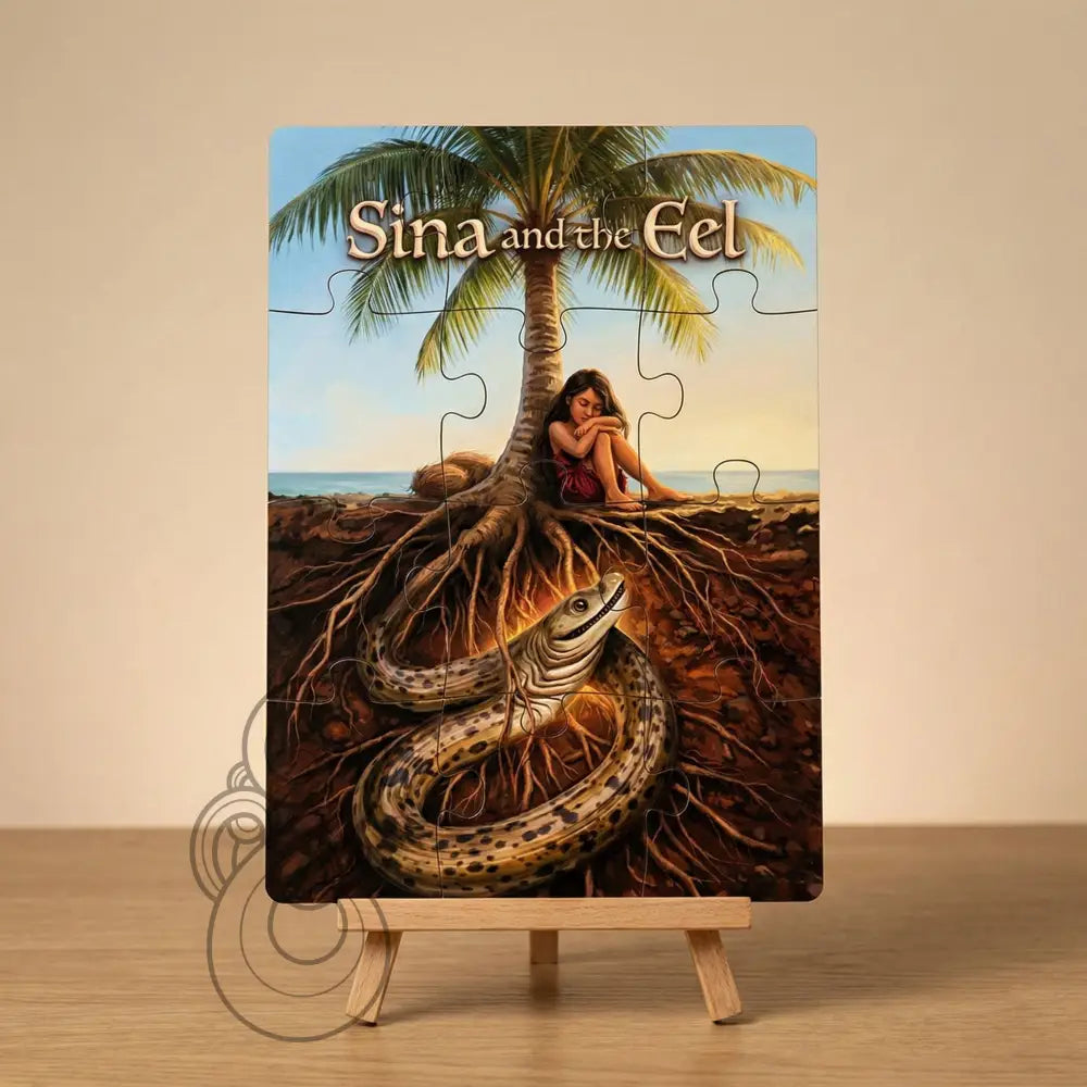 Sina and the Eel - Single or Tray A4 Puzzle