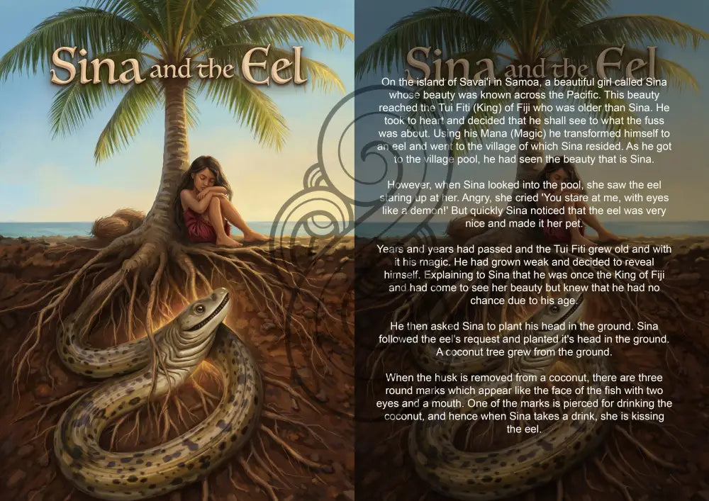 Sina and the Eel - Single or Tray A4 Puzzle