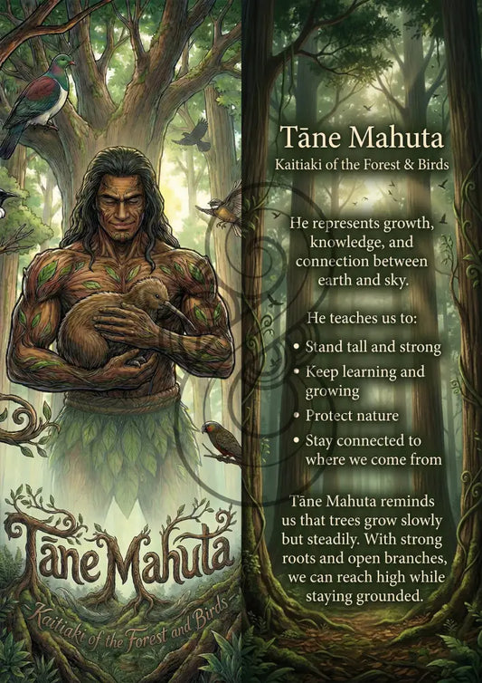 Tāne Mahuta - Image with Information - Poster