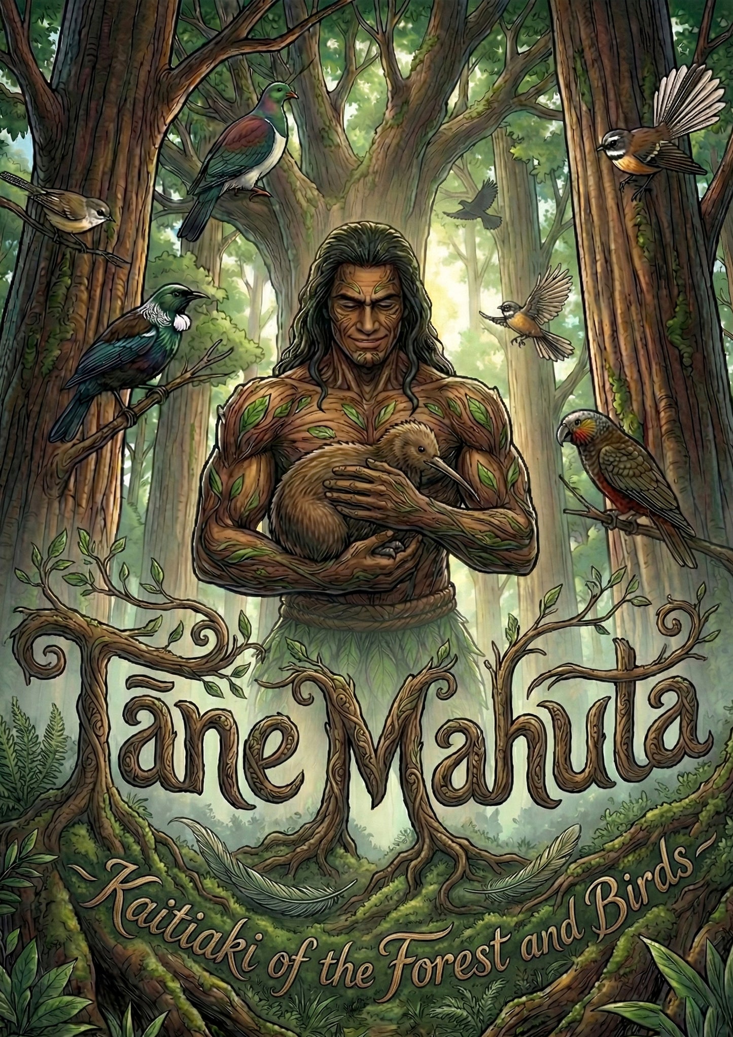 Tāne Mahuta - Version 2 - Poster