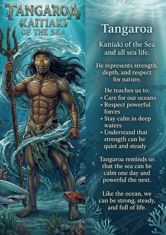Tangaroa - Image with Information - Poster