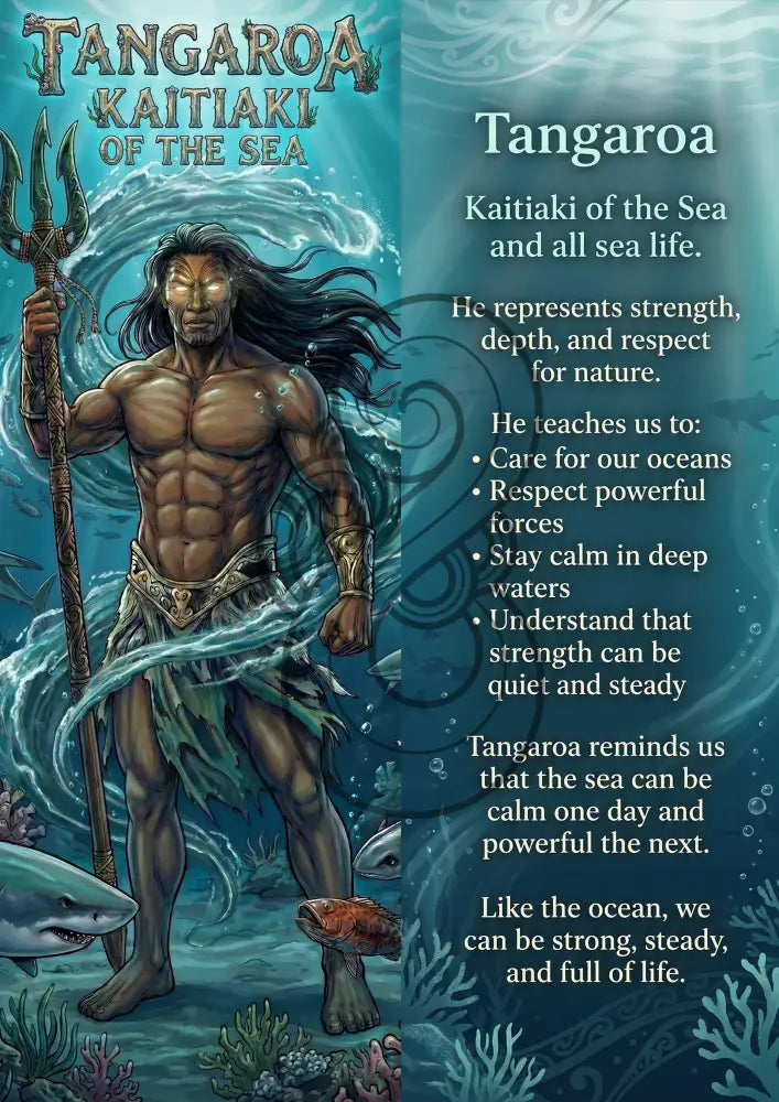 Tangaroa - Image with Information - Poster
