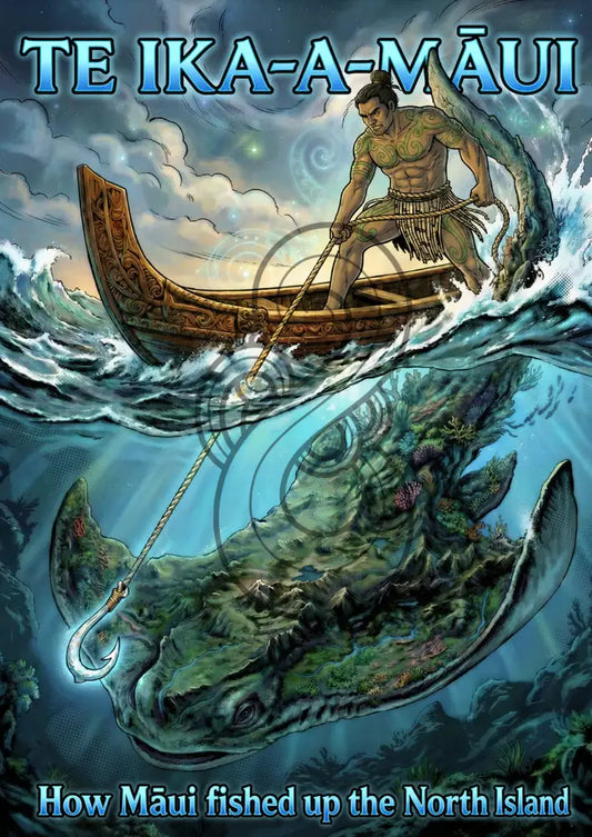 Te Ika a Māui - Version 1 - Poster