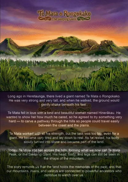 Te Mata o Rongokako – The Sleeping Gianti - Single or Tray A4 Puzzle