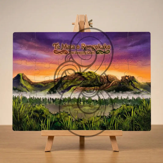 Te Mata o Rongokako – The Sleeping Gianti - Single or Tray A4 Puzzle