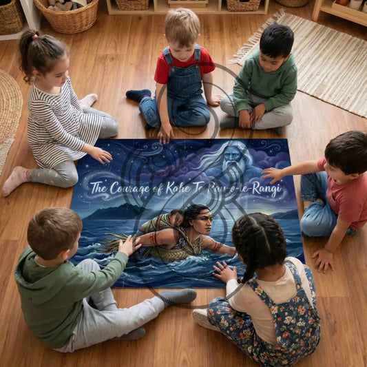 The Courage of Kahe Te Rau-o-te-Rangi - Floor Puzzle (60x80cm)