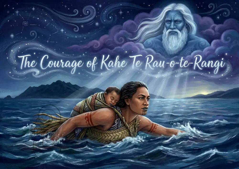 The Courage of Kahe Te Rau-o-te-Rangi - Floor Puzzle (60x80cm)