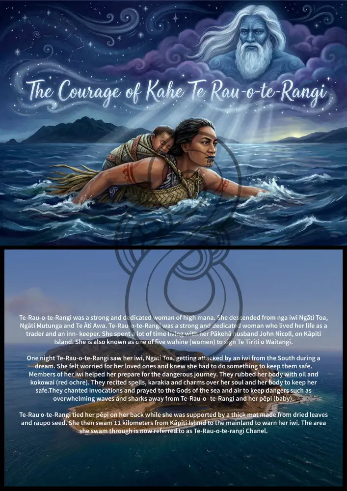 The Courage of Kahe Te Rau-o-te-Rangi - Single or Tray A4 Puzzle