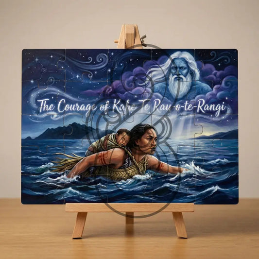 The Courage of Kahe Te Rau-o-te-Rangi - Single or Tray A4 Puzzle