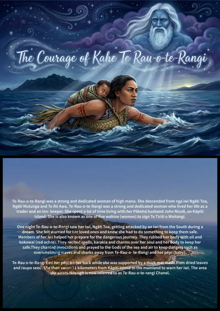 The Courage of Kahe Te Rau-o-te-Rangi - Single or Tray A4 Puzzle