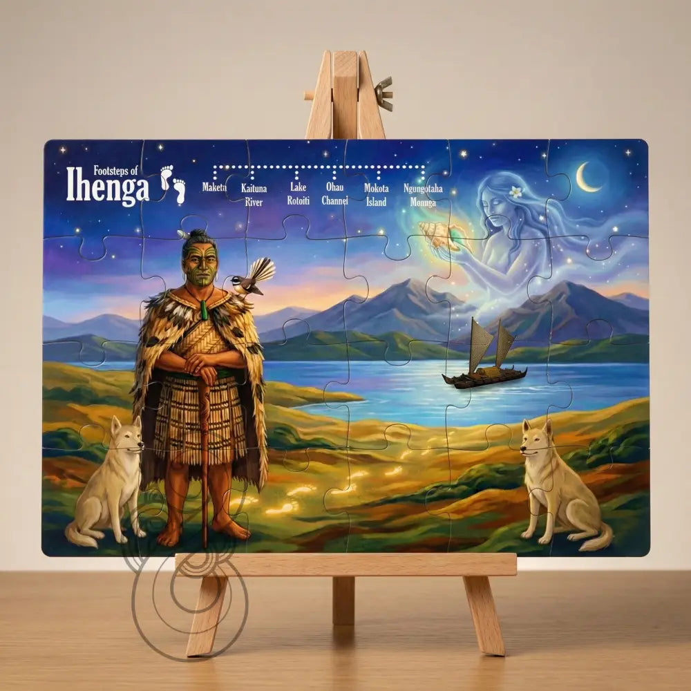 The Footsteps of Ihenga- Single or Tray A4 Puzzle