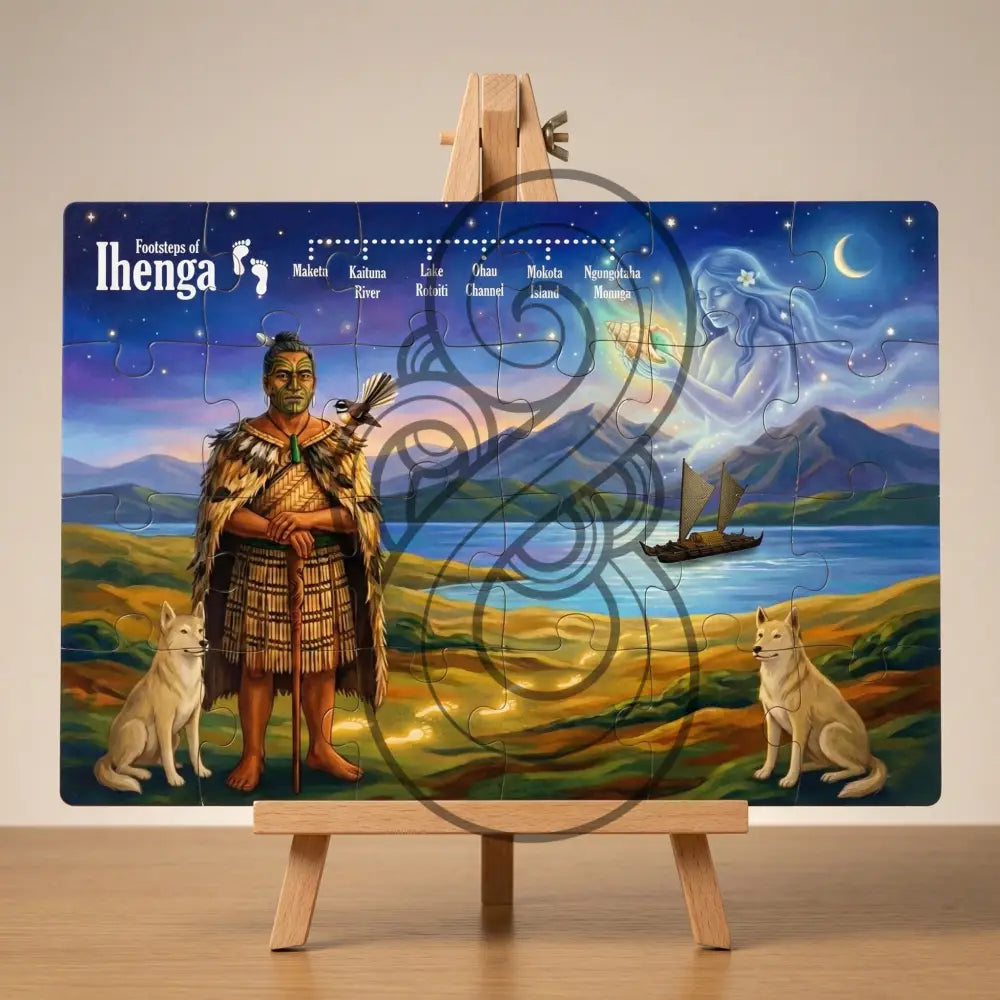 The Footsteps of Ihenga- Single or Tray A4 Puzzle