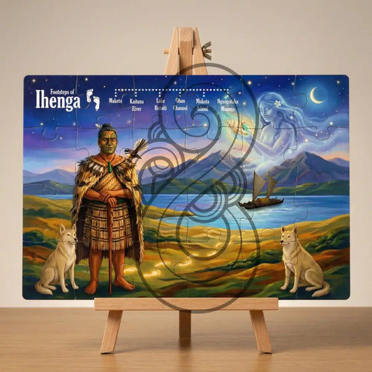The Footsteps of Ihenga- Single or Tray A4 Puzzle