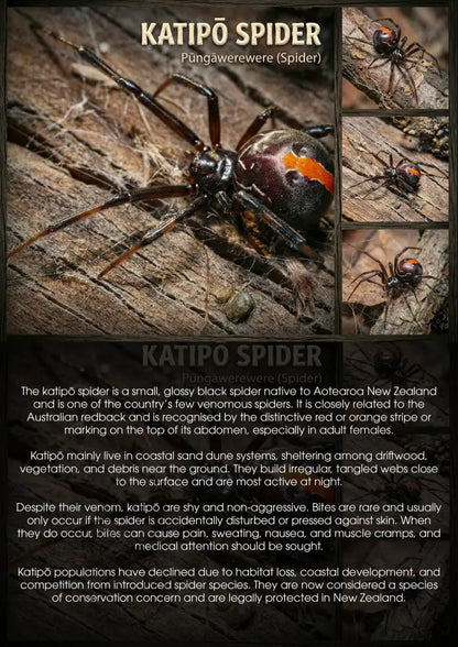 The Katipō Spider - Single and Image Tray A4 Puzzle