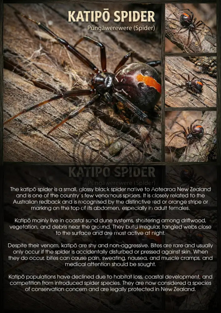 The Katipō Spider - Single and Image Tray A4 Puzzle