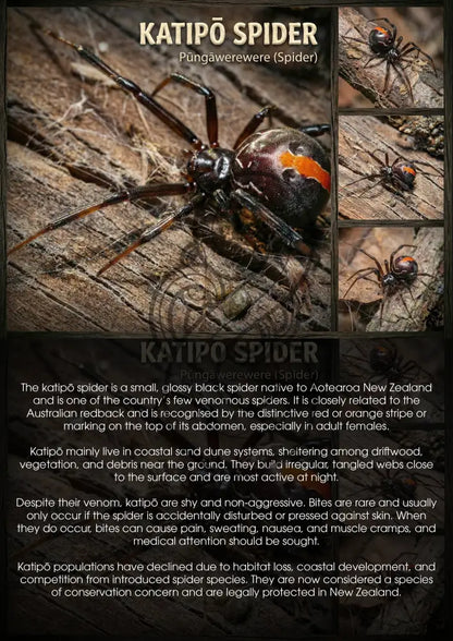 The Katipō Spider - Single and Image Tray A4 Puzzle