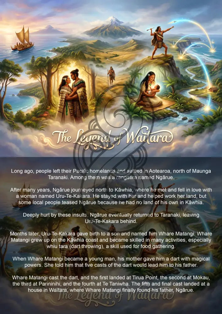 The Legend of Waitara - Single or Tray A4 Puzzle