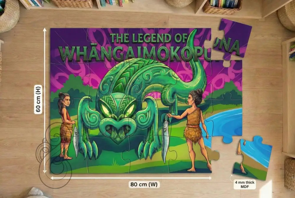 The Legend of Whāngaimokopuna: Floor Puzzle