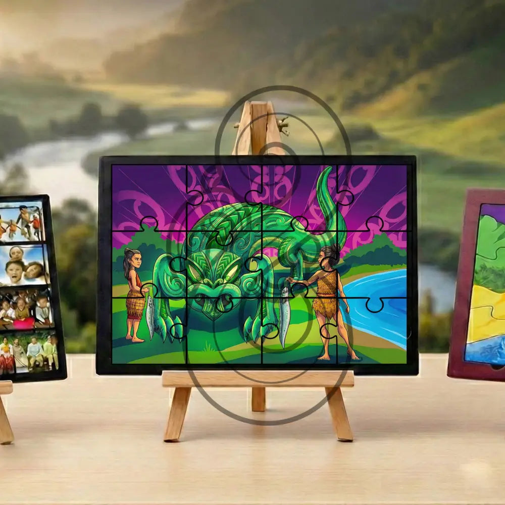 The Legend of Whāngaimokopuna - Single or Tray A4 Puzzle