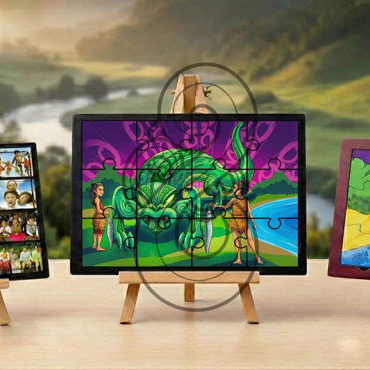 The Legend of Whāngaimokopuna - Single or Tray A4 Puzzle