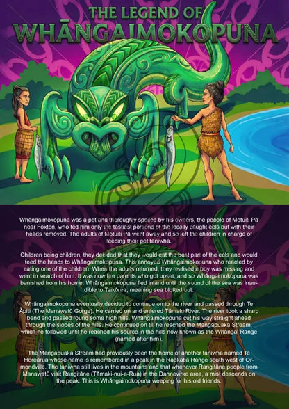 The Legend of Whāngaimokopuna - Single or Tray A4 Puzzle