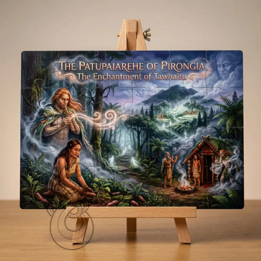 The Patupaiarehe of Pirongia – The Enchantment of Tawhaitu- Single or Tray A4 Puzzle