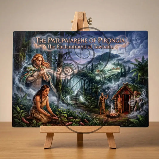 The Patupaiarehe of Pirongia – The Enchantment of Tawhaitu- Single or Tray A4 Puzzle