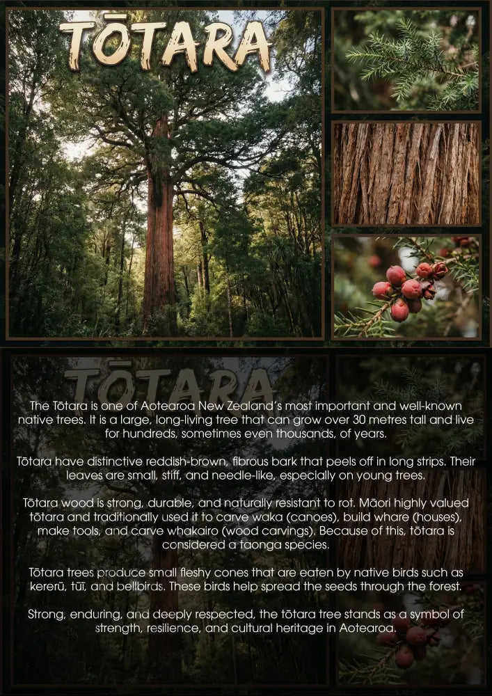 Tōtara Tree - Single and Image Tray A4 Puzzle